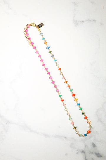 NEON RAINBOW OPAL NECKLACE